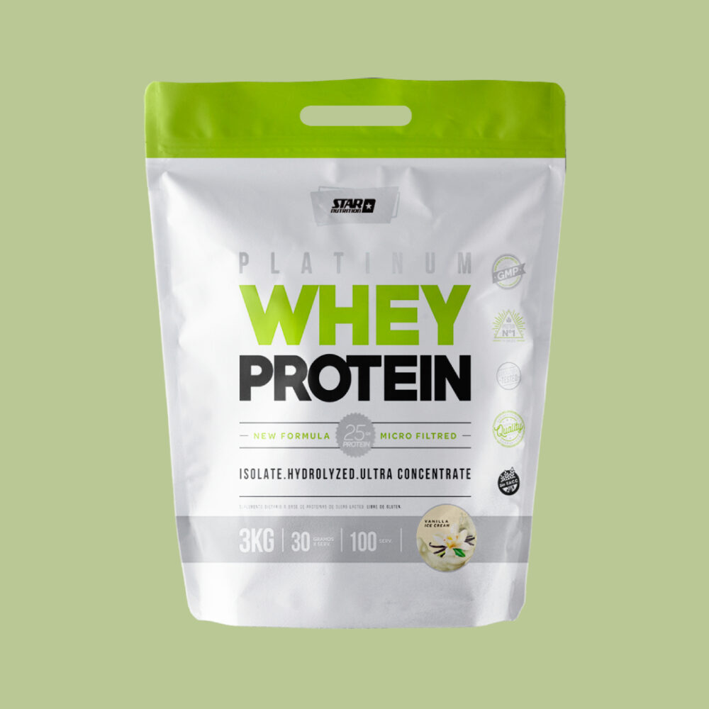 Proteina Platinum Star Nutrition 3 Kg Doypack sabor Vainilla
