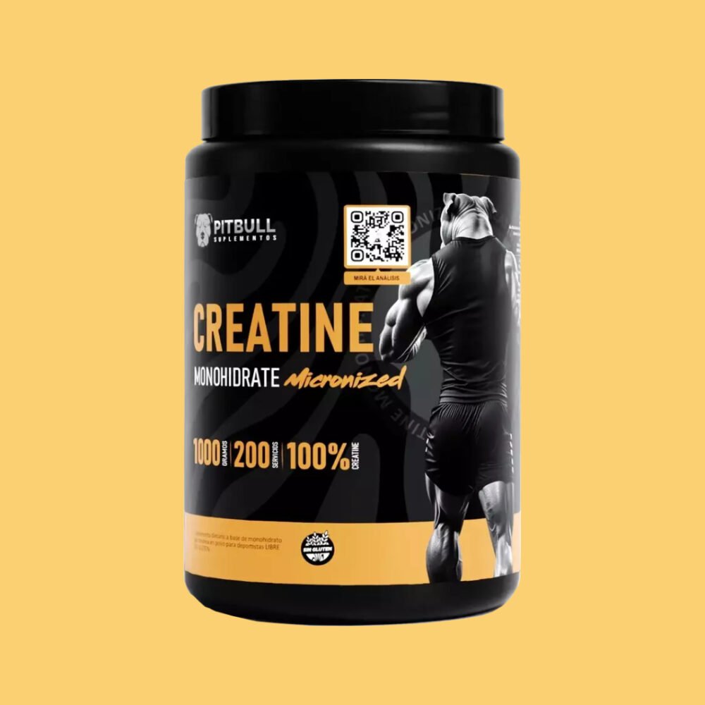 Creatina Pitbull 1 Kilo Creatina Pitbull 1 Kilo monohidratada de alta calidad - Más fuerza, recuperación, desarrollo y resistencia
