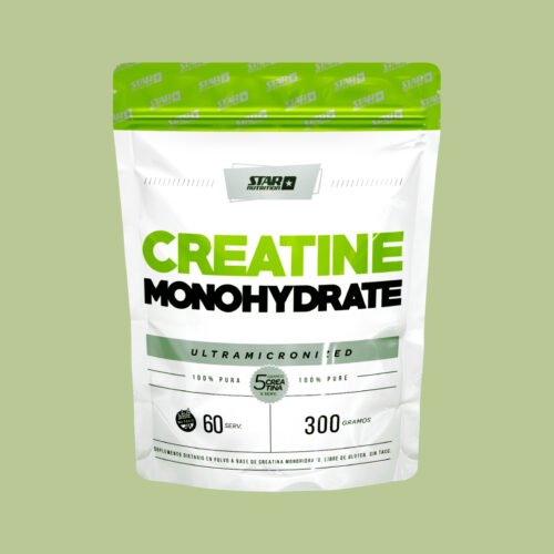 Creatina Star Nutrition 300 Grs monohidratada de alta calidad - Más fuerza, recuperación, desarrollo y resistencia.