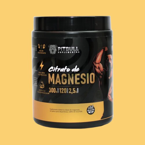 Citrato de Magnesio Pitbull 300 Grs Sin Sabor
