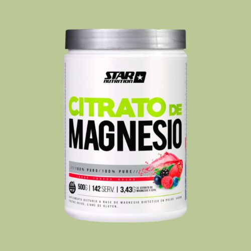 Citrato de Magnesio Star Nutrition 500 Grs sabor Frutos Rojos