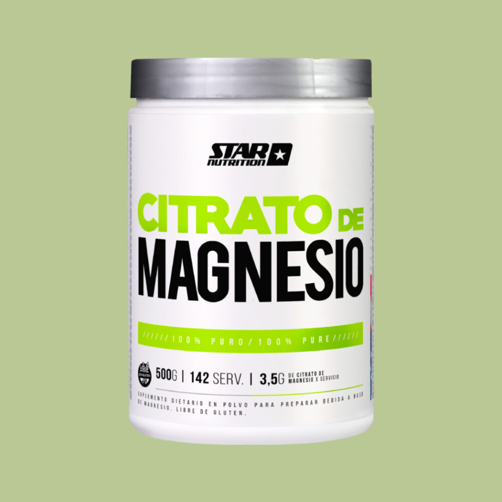 Citrato de Magnesio Star Nutrition 500 Grs Sin Sabor