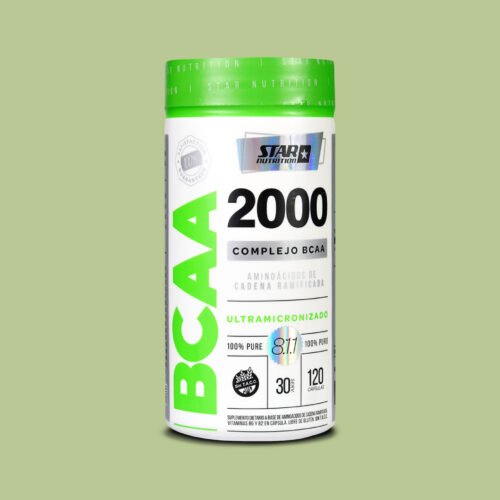 BCAA 2000 Star Nutrition 120 capsulas